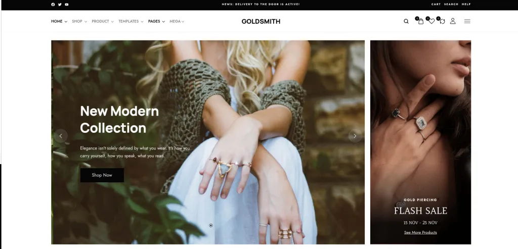 GoldSmith Download WordPress Themes