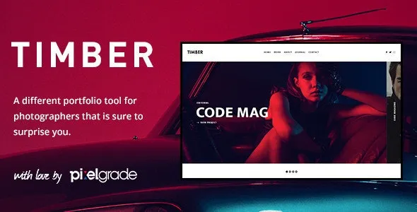 15 Best WordPress Photography Themes of 2023 01 Timber Teaser. Large Preview