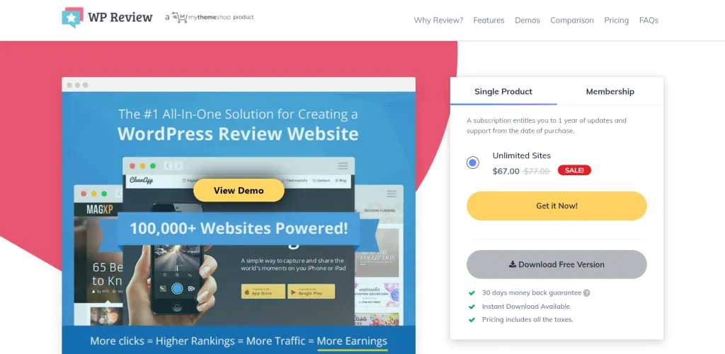 7 Best WordPress Review Plugins for eCommerce Business 1 WordPress Review Plugin WP Review 1024x501
