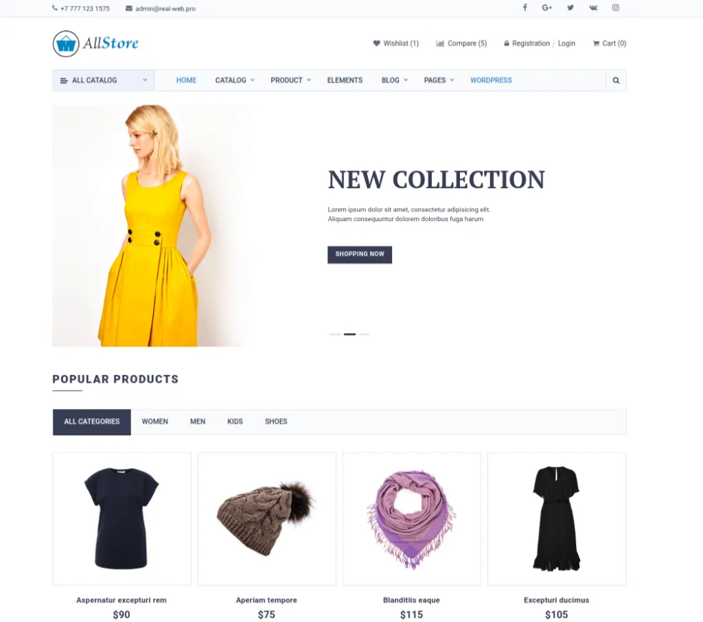 $5 WordPress Themes That Look Like a Million Bucks! AllStore WP Theme