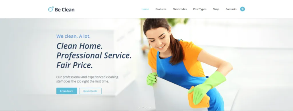 Beyond Laundry: Unveiling The 10 Best Wordpress Dry Cleaning Themes Be Clean WordPress Theme