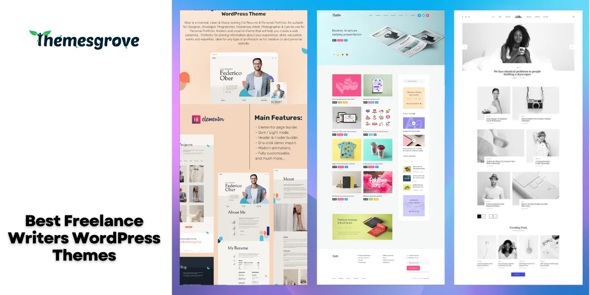Best Freelance Writers WordPress Themes
