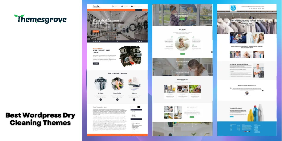 Best Wordpress Dry Cleaning Themes