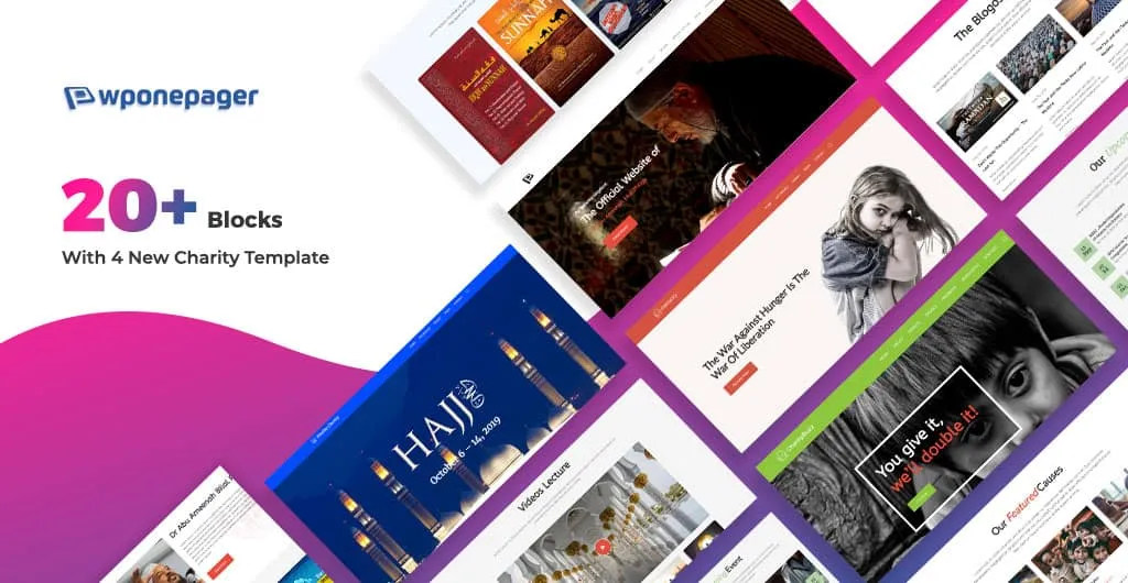 Introducing 4 New Landing page and 20 new blocks of WPOnepager