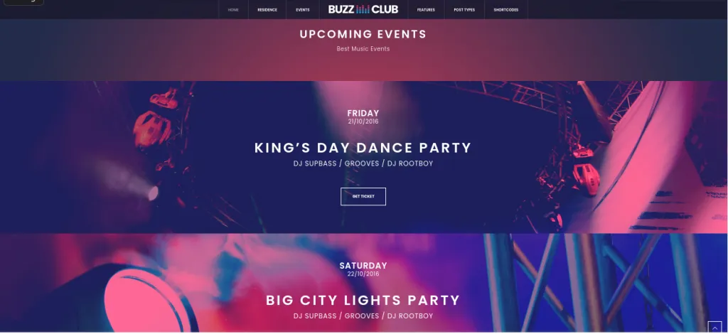 10 Best Festivals WordPress Themes Buzz Club
