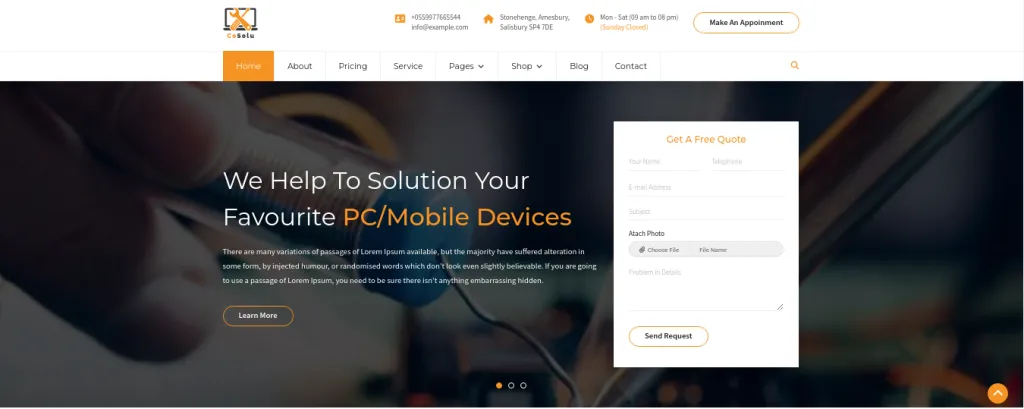 CoSolu Wp Theme