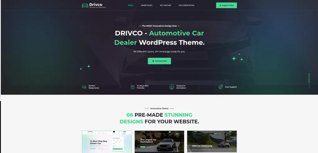 12 Best Car Dealership WordPress Themes Drivco WordPress Theme