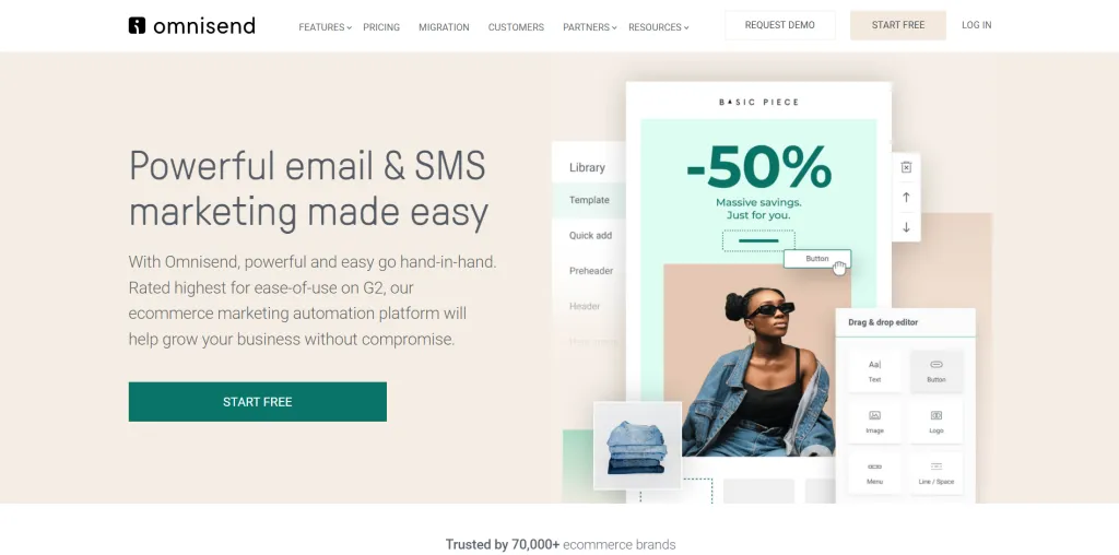 10 Best Marketing Automation Tools for Small Businesses Ecommerce Email Marketing And SMS Platform Omnisend 1024x508