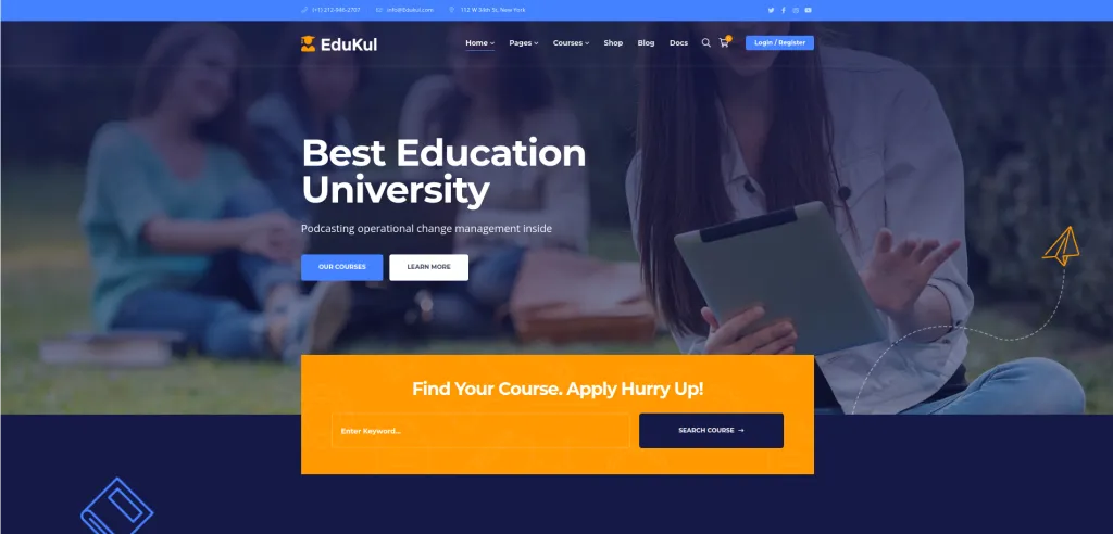 8 Best Online Course WordPress Themes Edukul Best Online Course WordPress Themes