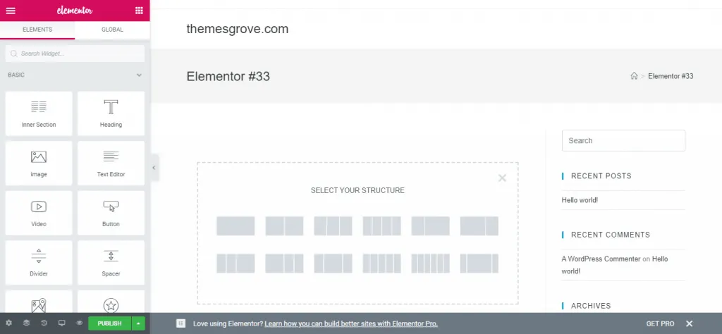 How to Convert PSD to WordPress Using Elementor & WidgetKit Elementor Elementor 33 1024x474