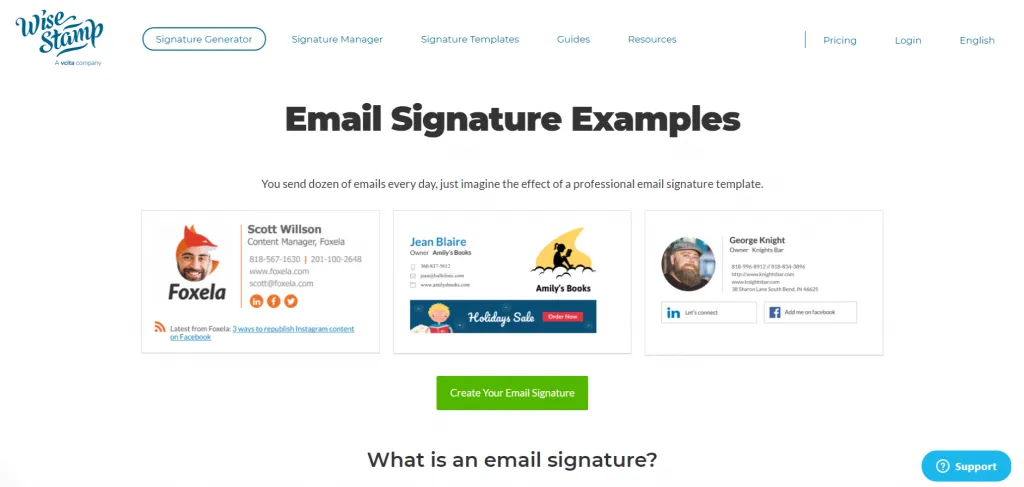 6 Best Free Email Signature Generator of 2023 Email Signature Examples Free Signature Templates 1024x487