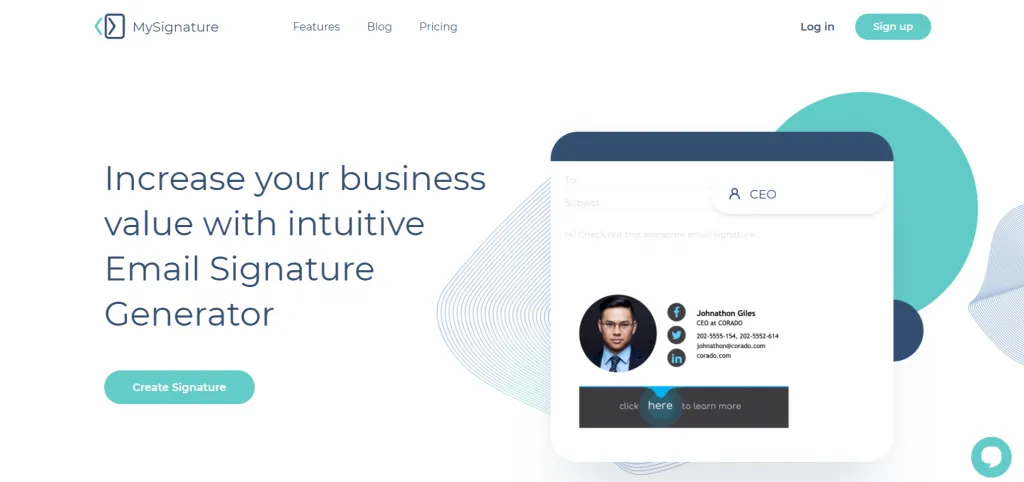 6 Best Free Email Signature Generator of 2023 FREE Email Signature Generator For Outlook And Gmail By MySignature 1024x482