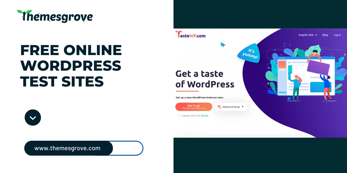 Free online WordPress test sites with TasteWP