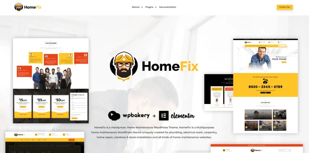 Crafting Success: 8 Best WordPress Carpenter Themes Home Fix WordPress Theme