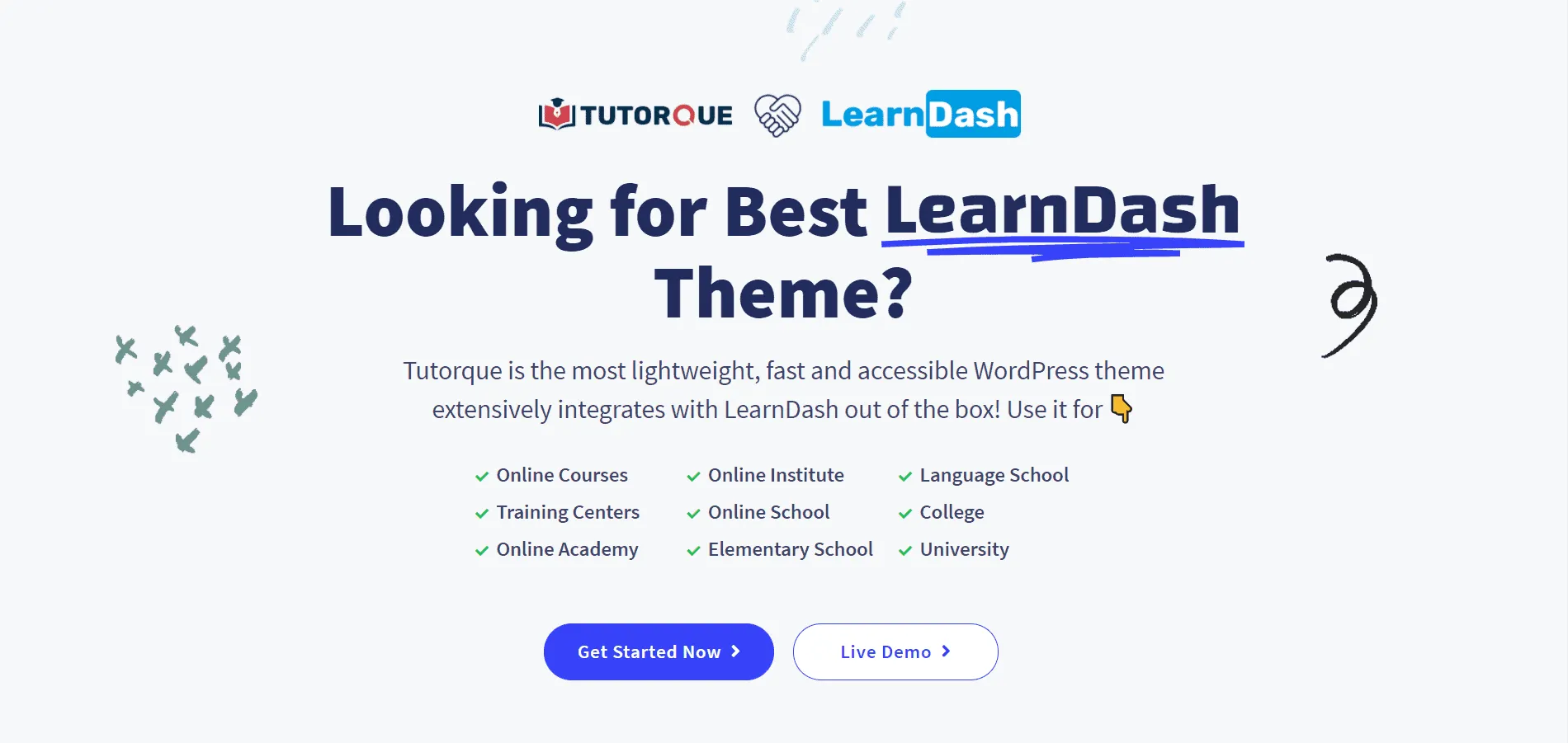 Introducing Tutorque The All-In-One LMS WordPress Theme for Creators LearnDash Theme Themesgrove