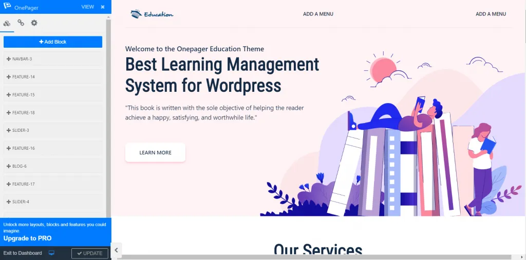 How to Create a Multilingual WordPress Website with WPOnepager Onepage Builder » New Page 1024x507