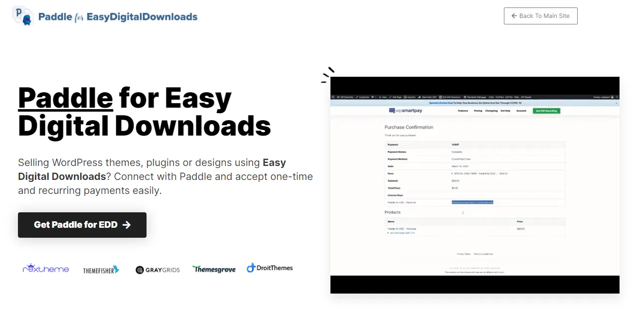 8 Best WordPress eCommerce Plugins of 2024 Paddle Payment For Easy Digital Downloads WPSmartPay 1