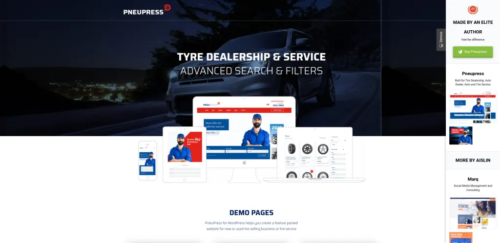 PneuPress WordPress Theme