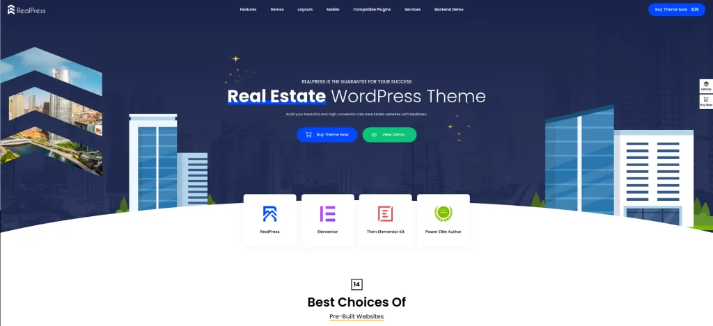 10 Best Property Management WordPress Themes RealPress 1024x469
