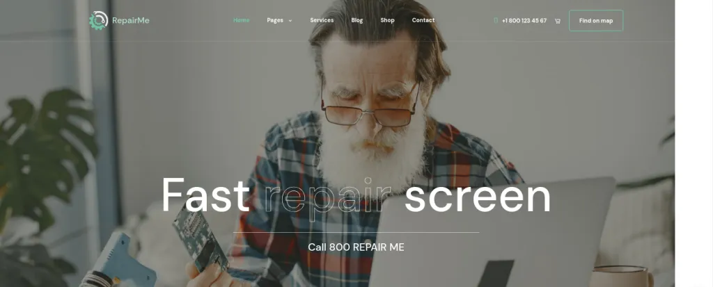 RepairMe best iPhone Repair WordPress themes
