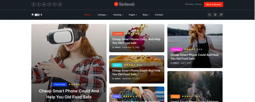 8 Best Product Review WordPress Themes Reviewweb WordPress Theme