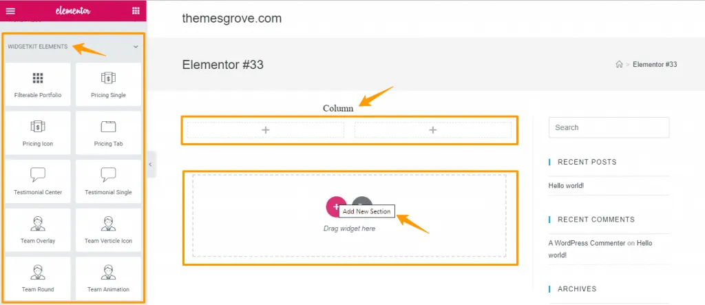 How to Convert PSD to WordPress Using Elementor & WidgetKit Screenshot 65 1 1024x443