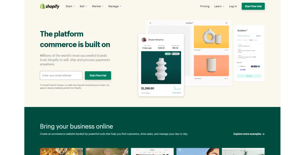 10 Best Free Shopify Themes of 2023 Start And Grow Your E Commerce Business 14 Day Free Trial 1024x522