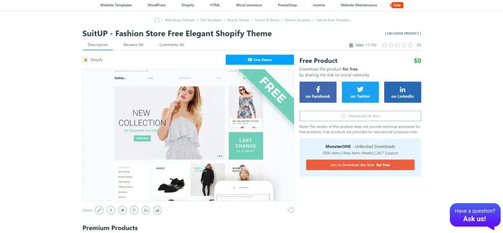 10 Best Free Shopify Themes of 2023 SuitUP Fashion Store Free Elegant Shopify Theme 1024x475