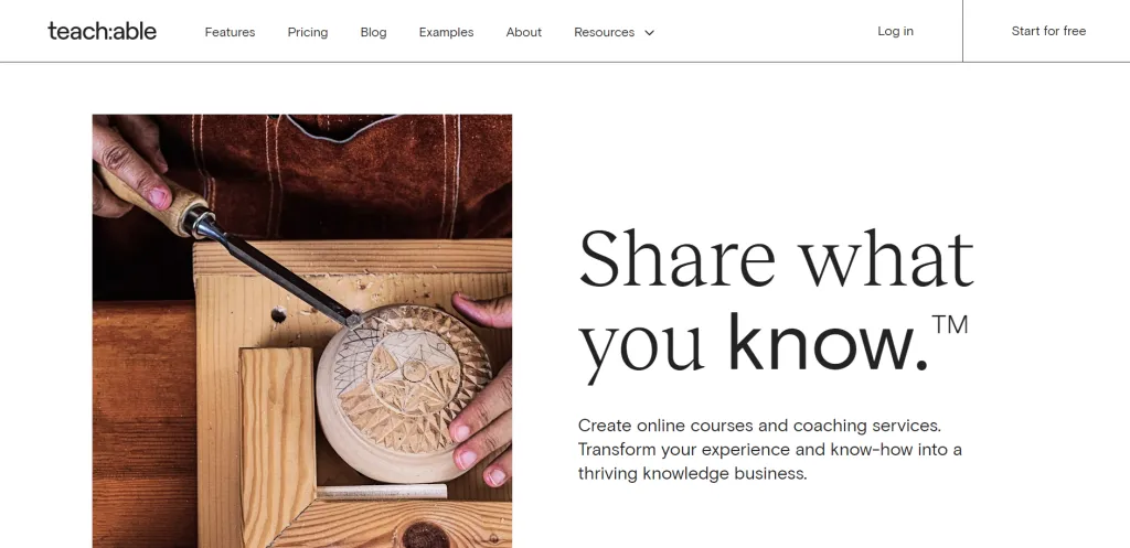 7 Best WordPress LMS Plugins Compared Teachable Create And Sell Online Courses And Coaching 1024x497