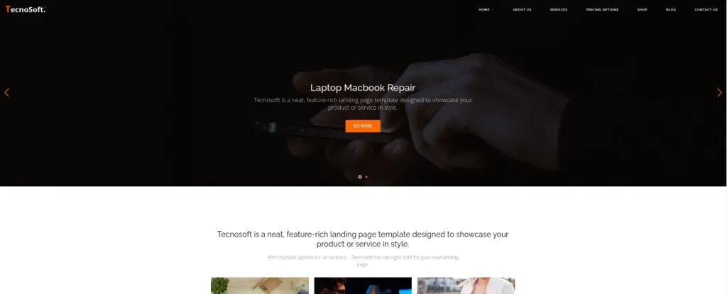 TecnoSoft WordPress Theme