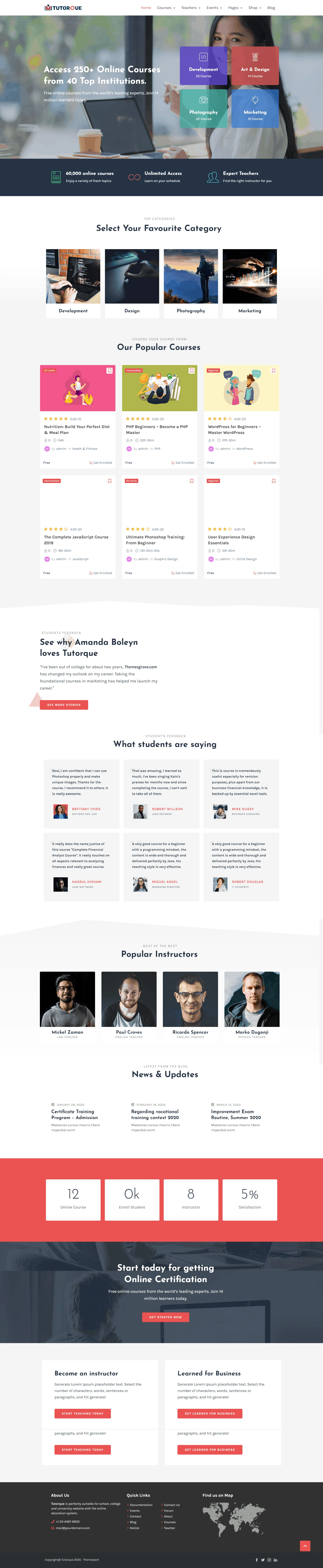 Introducing Tutorque The All-In-One LMS WordPress Theme for Creators Tutor Online Course – Just Another Tutorque Sites Site