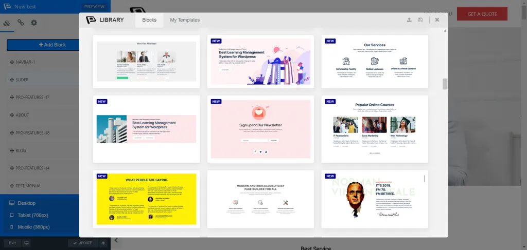 Introducing WPOnepager 2.4 with All-new Popup Modal, Page Export & Import Option, Template Menu and Much More WPOnepager 1024x487