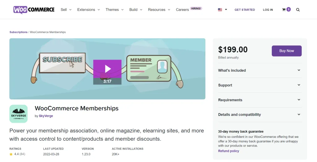 7 Best WordPress Subscription Plugin WooCommerce Memberships WordPress Membership Plugin 1024x524