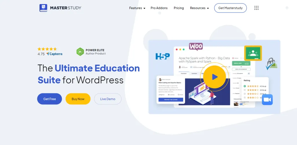 7 Best WordPress LMS Plugins Compared WordPress LMS Plugin MasterStudy StylemixThemes 1024x500