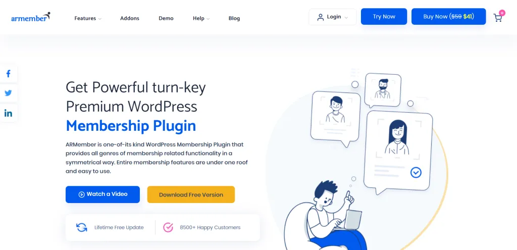 7 Best WordPress Subscription Plugin WordPress Membership Plugin For Your Website ARMember 1024x495
