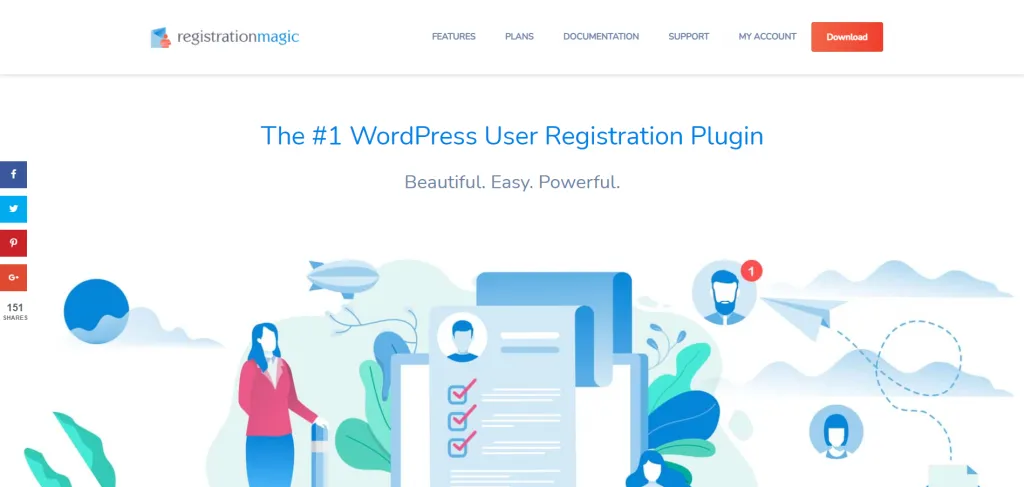 4 Step Guide to Use LMS WordPress Theme with LMS WordPress Plugins WordPress User Registration Form Plugin RegistrationMagic 1024x487