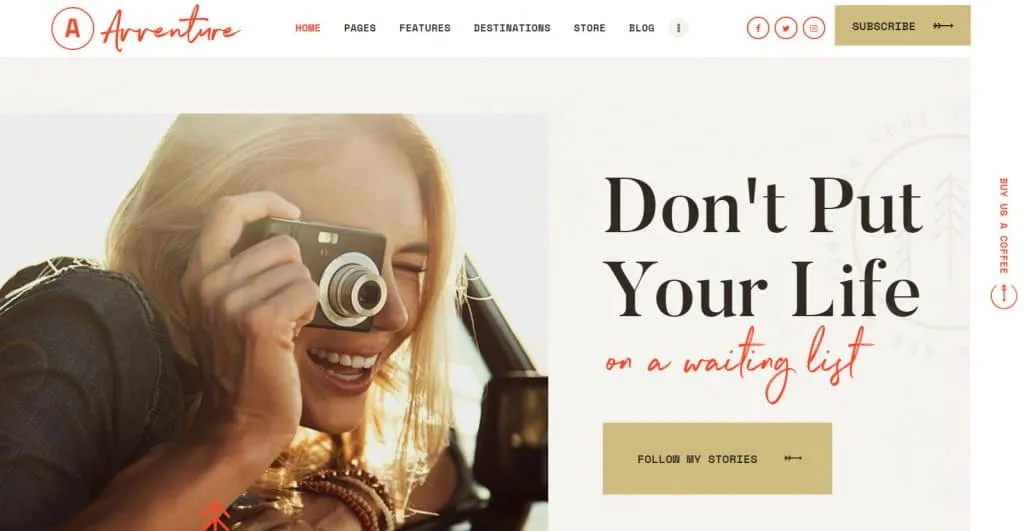 5 Best Tours and Travels WordPress Themes - Expert's Choice Avventure 1024x531
