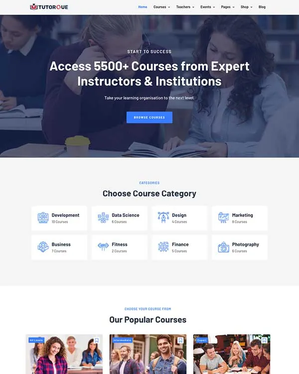Course Hub demo