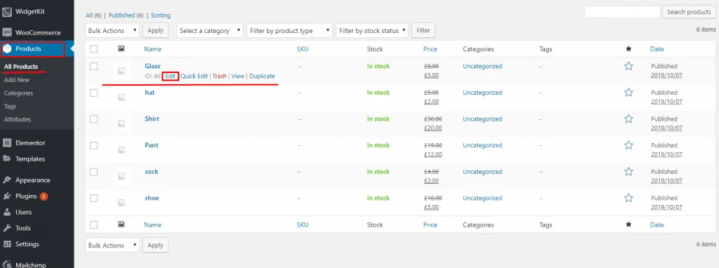 How to Remove Add to Cart Button WooCommerce-WooCommerce QuickFix Edit Glass 1024x382