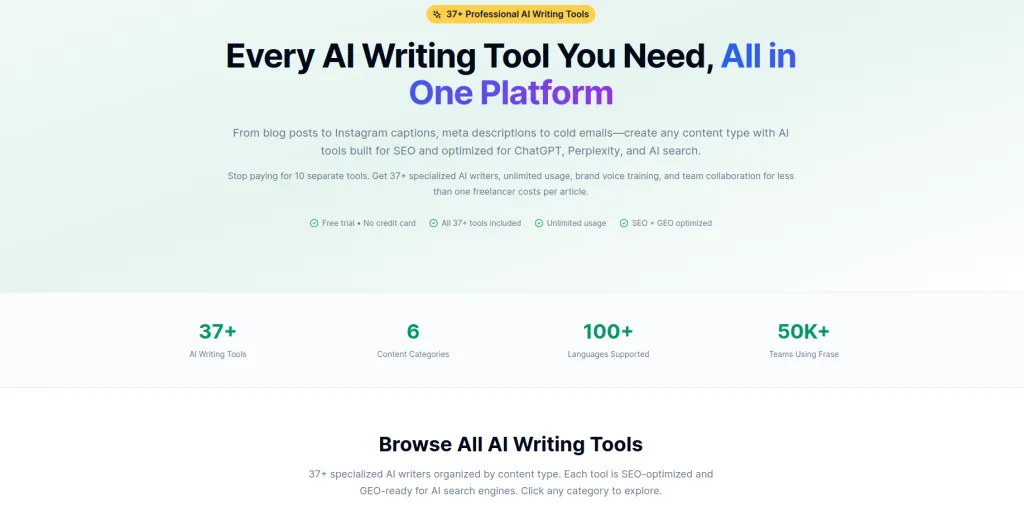 6 Best AI Tools for Content Research and Planning in 2026 frase