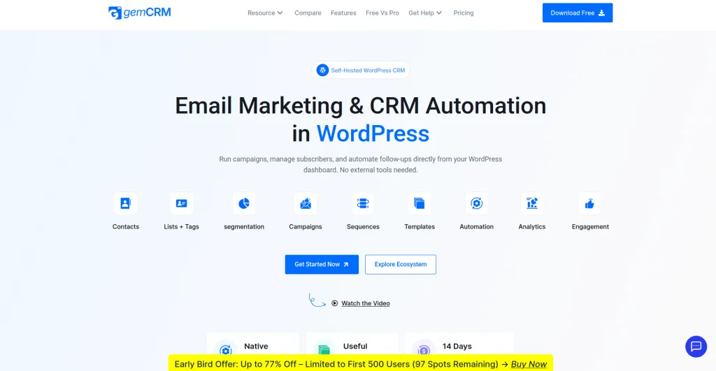 Best WordPress CRM Plugins to Manage Customers and Boost Sales in 2026 gem crm