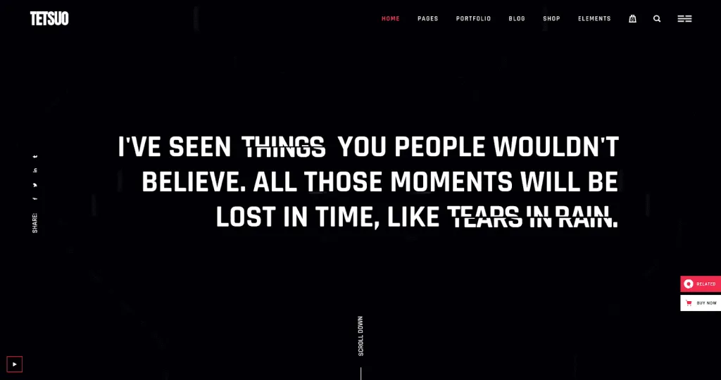 12 Best Animated WordPress Themes Tetsuo