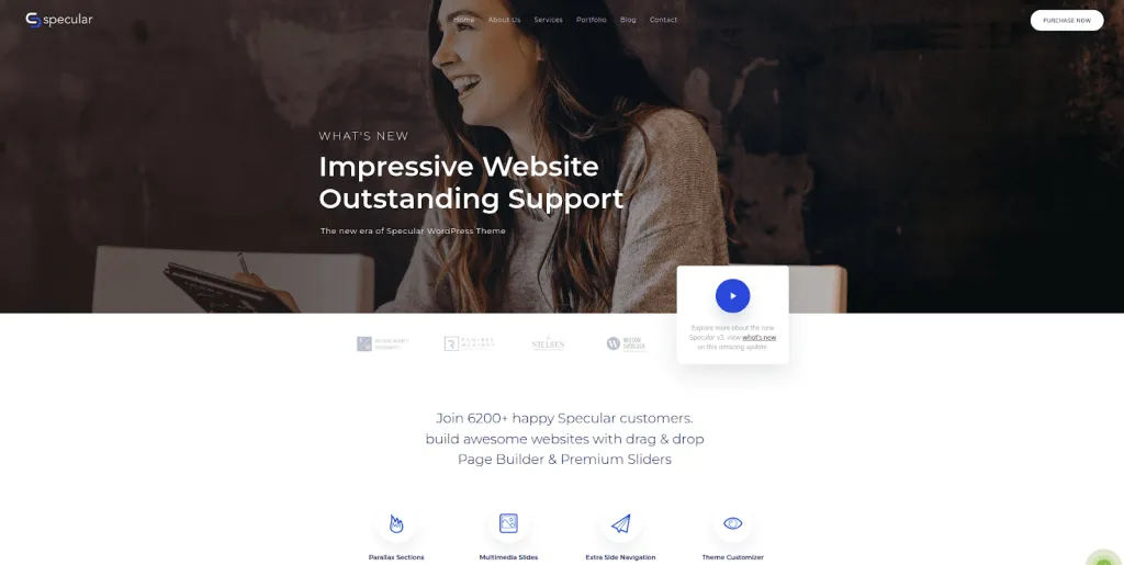 12 Best Animated WordPress Themes Specular