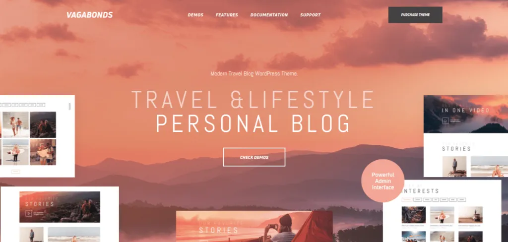 12 Best Travel Blog WordPress Themes Vagabonds