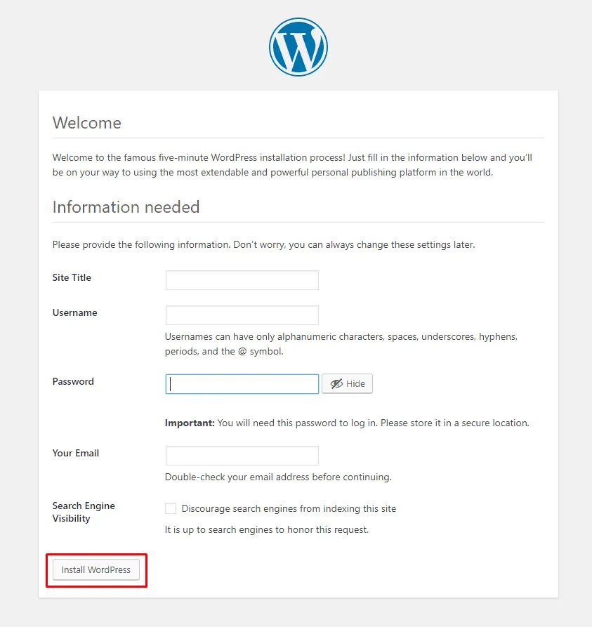 How To Install WordPress On Localhost (Simple But Complete Guideline) Install Wordpress