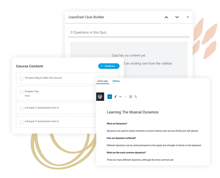 LearnDash Theme Learndash Course Quiz Lesson