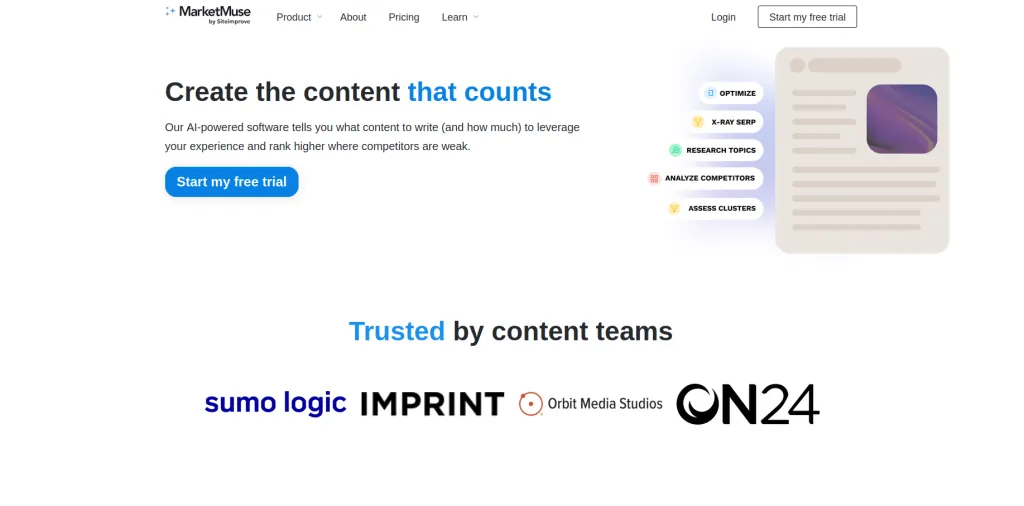6 Best AI Tools for Content Research and Planning in 2026 marketmuse