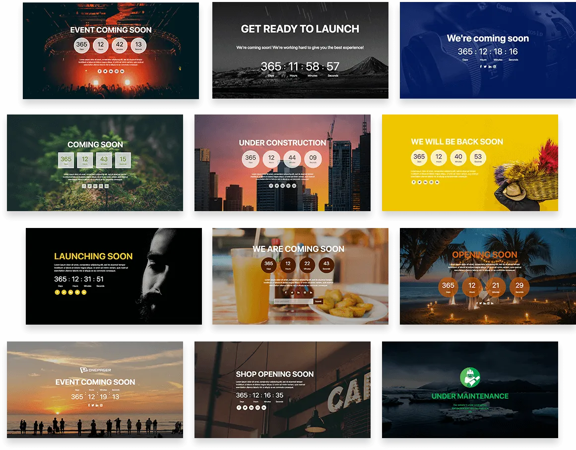 Presenting WPOnepager 2.0 Pro - The Quickest Landing Page, Coming soon Page Builder for WordPress Onepager Comingsoon Cover