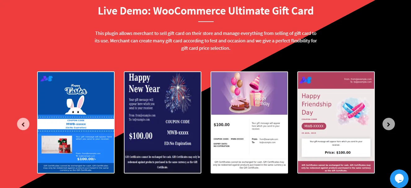 WooCommerce gift card plugin