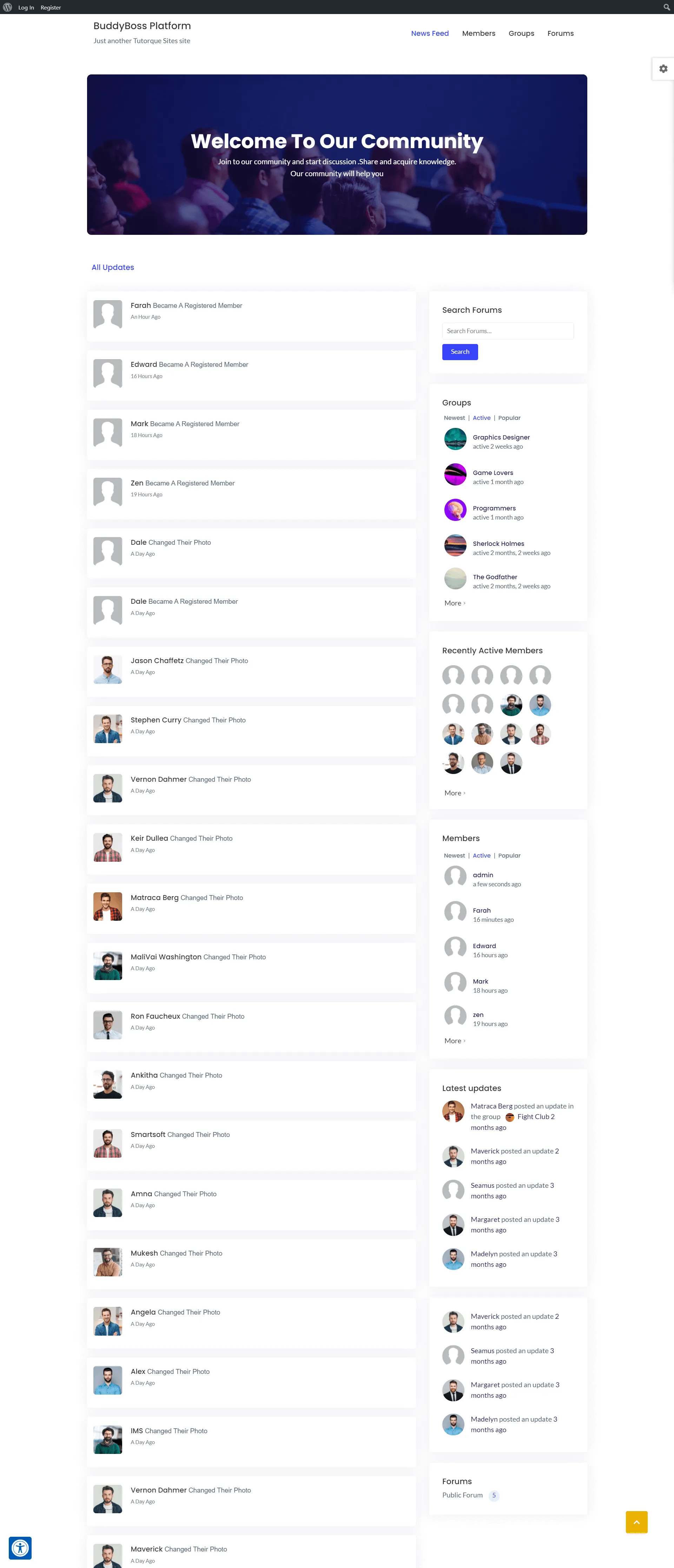 Tutorque Education WordPress Theme Updates: New Integrations, New Demo Sites and Many More Screencapture Demo Themesgrove Themes Tutorque Buddyboss 2021 02 02 19 00 28 1